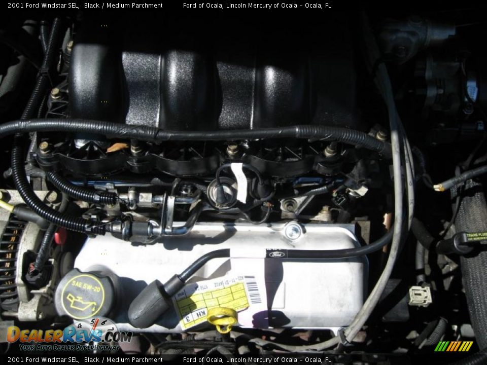 2001 Ford Windstar SEL Black / Medium Parchment Photo #28
