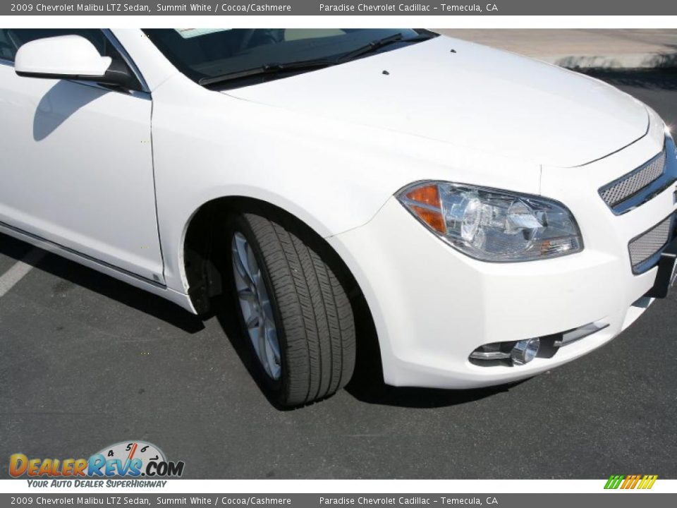 2009 Chevrolet Malibu LTZ Sedan Summit White / Cocoa/Cashmere Photo #13