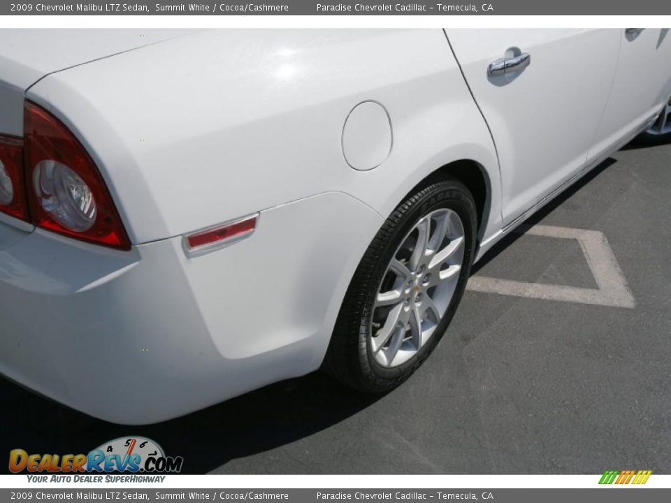 2009 Chevrolet Malibu LTZ Sedan Summit White / Cocoa/Cashmere Photo #14