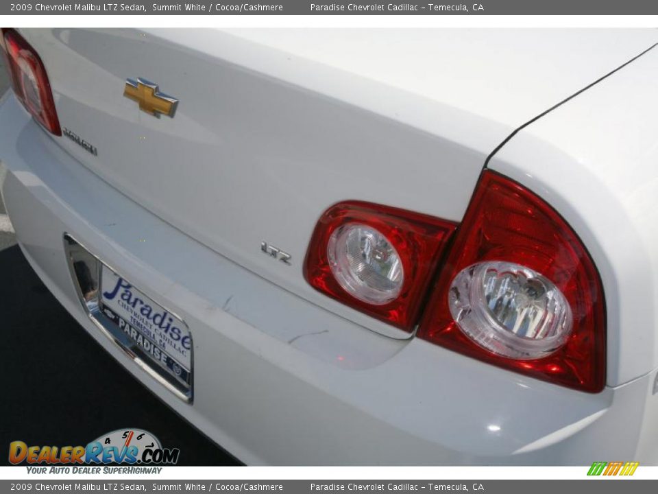 2009 Chevrolet Malibu LTZ Sedan Summit White / Cocoa/Cashmere Photo #15