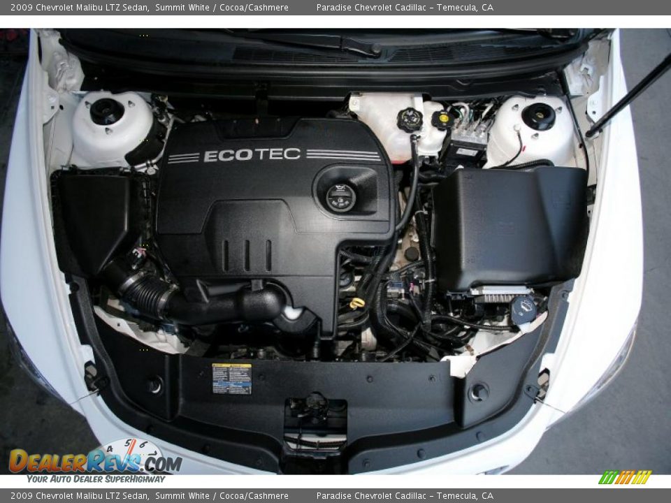 2009 Chevrolet Malibu LTZ Sedan Summit White / Cocoa/Cashmere Photo #29