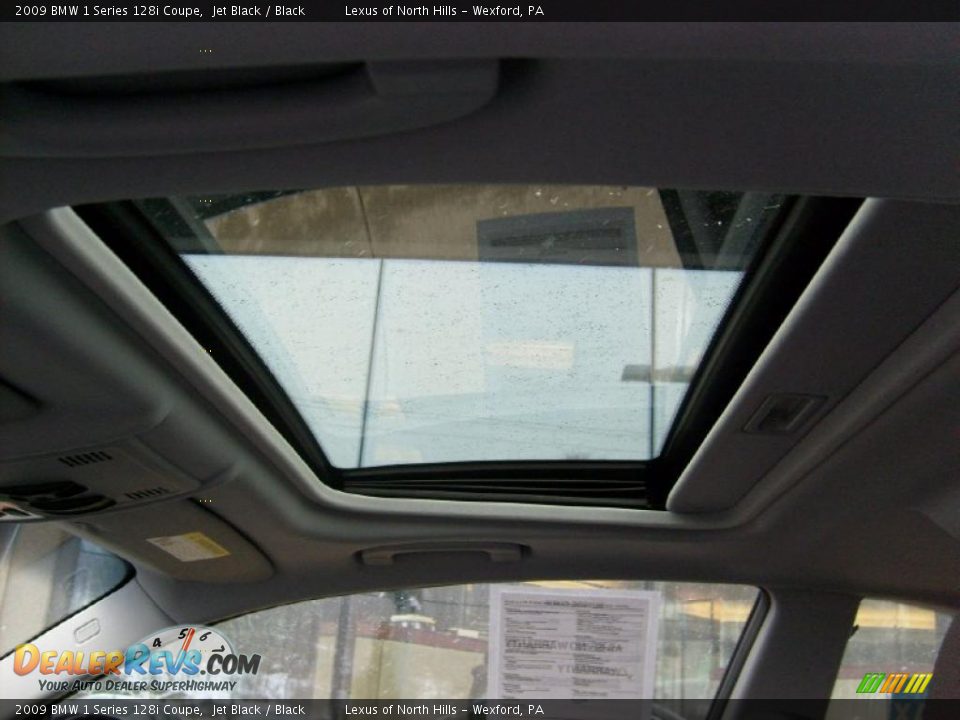 2009 BMW 1 Series 128i Coupe Jet Black / Black Photo #12