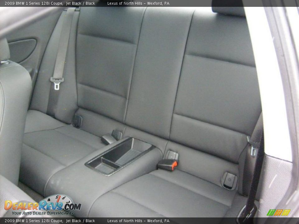 2009 BMW 1 Series 128i Coupe Jet Black / Black Photo #13