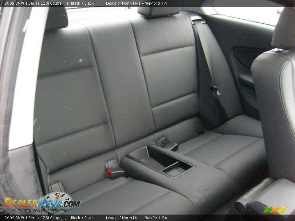 2009 BMW 1 Series 128i Coupe Jet Black / Black Photo #16