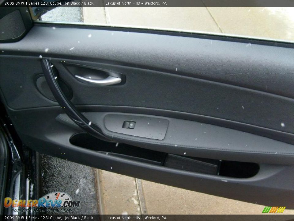 2009 BMW 1 Series 128i Coupe Jet Black / Black Photo #18