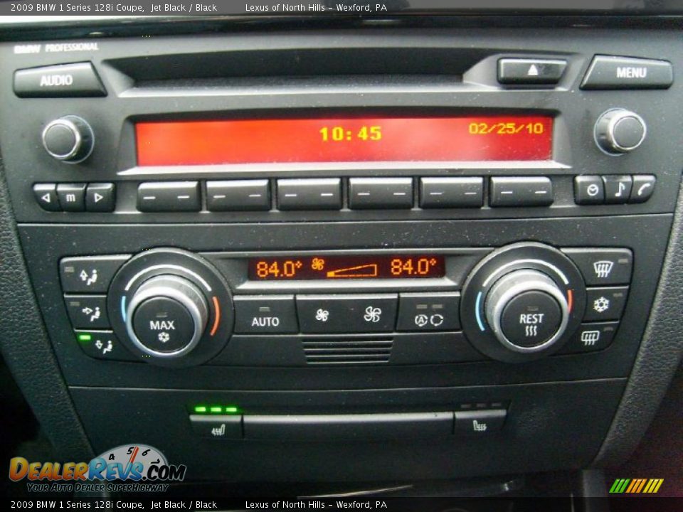 2009 BMW 1 Series 128i Coupe Jet Black / Black Photo #19