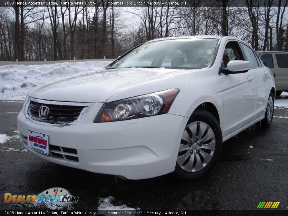 2008 Honda Accord LX Sedan Taffeta White / Ivory Photo #1