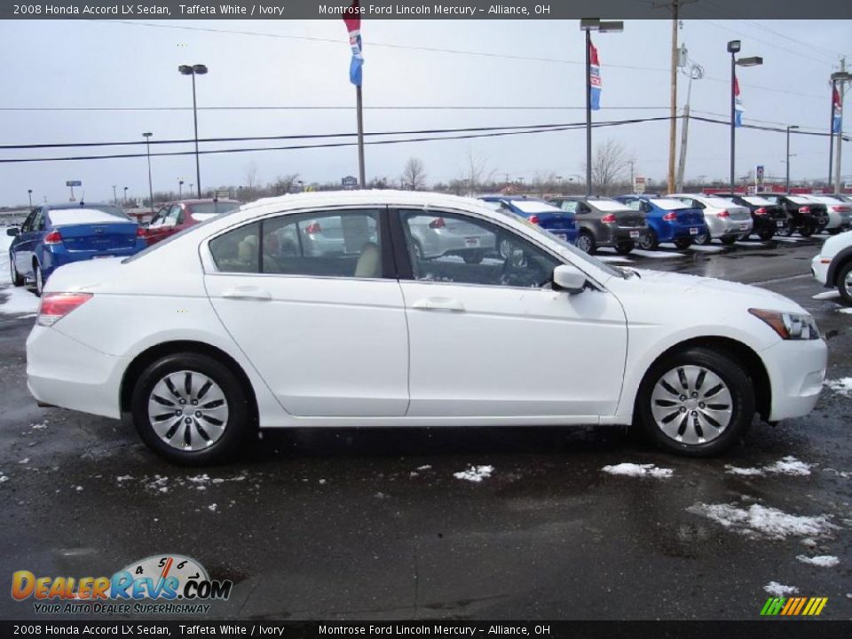 2008 Honda Accord LX Sedan Taffeta White / Ivory Photo #6