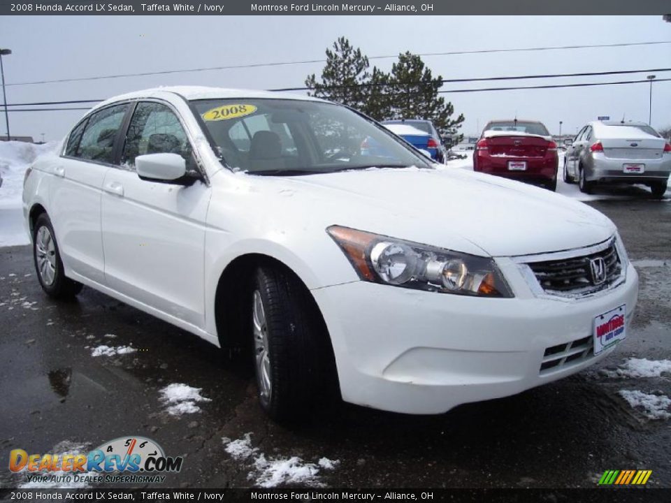 2008 Honda Accord LX Sedan Taffeta White / Ivory Photo #7