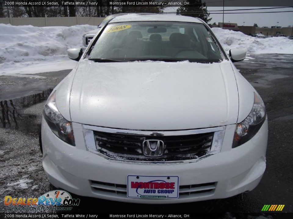 2008 Honda Accord LX Sedan Taffeta White / Ivory Photo #8