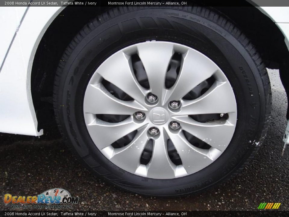 2008 Honda Accord LX Sedan Taffeta White / Ivory Photo #11