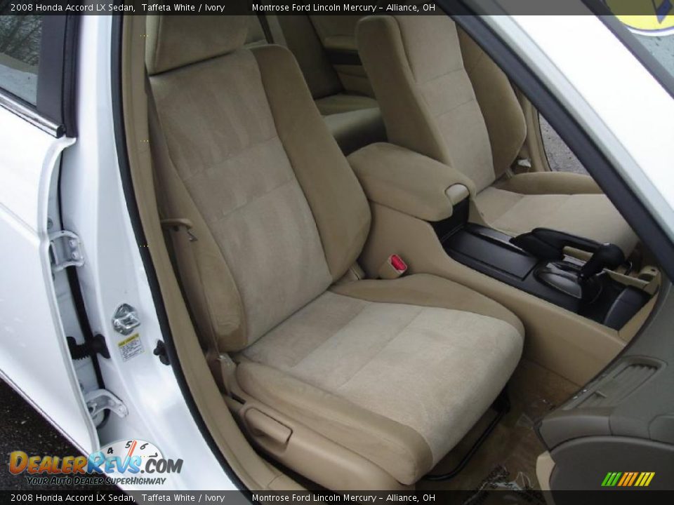 2008 Honda Accord LX Sedan Taffeta White / Ivory Photo #13