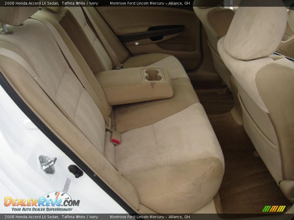 2008 Honda Accord LX Sedan Taffeta White / Ivory Photo #14