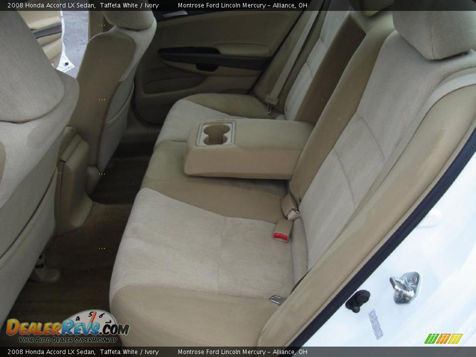 2008 Honda Accord LX Sedan Taffeta White / Ivory Photo #15