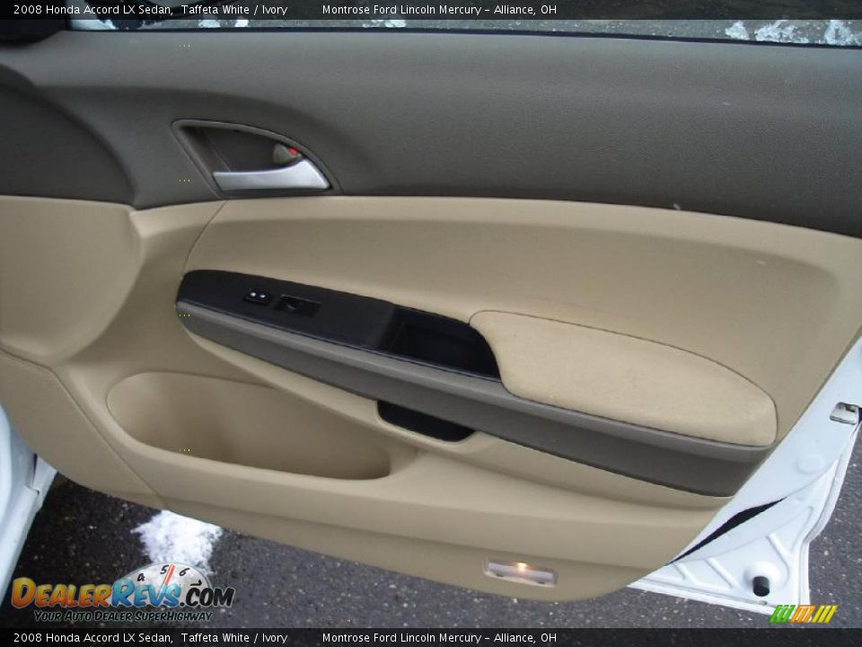 2008 Honda Accord LX Sedan Taffeta White / Ivory Photo #18