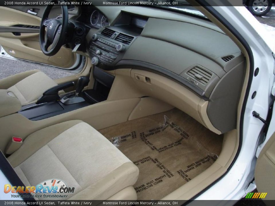 2008 Honda Accord LX Sedan Taffeta White / Ivory Photo #19