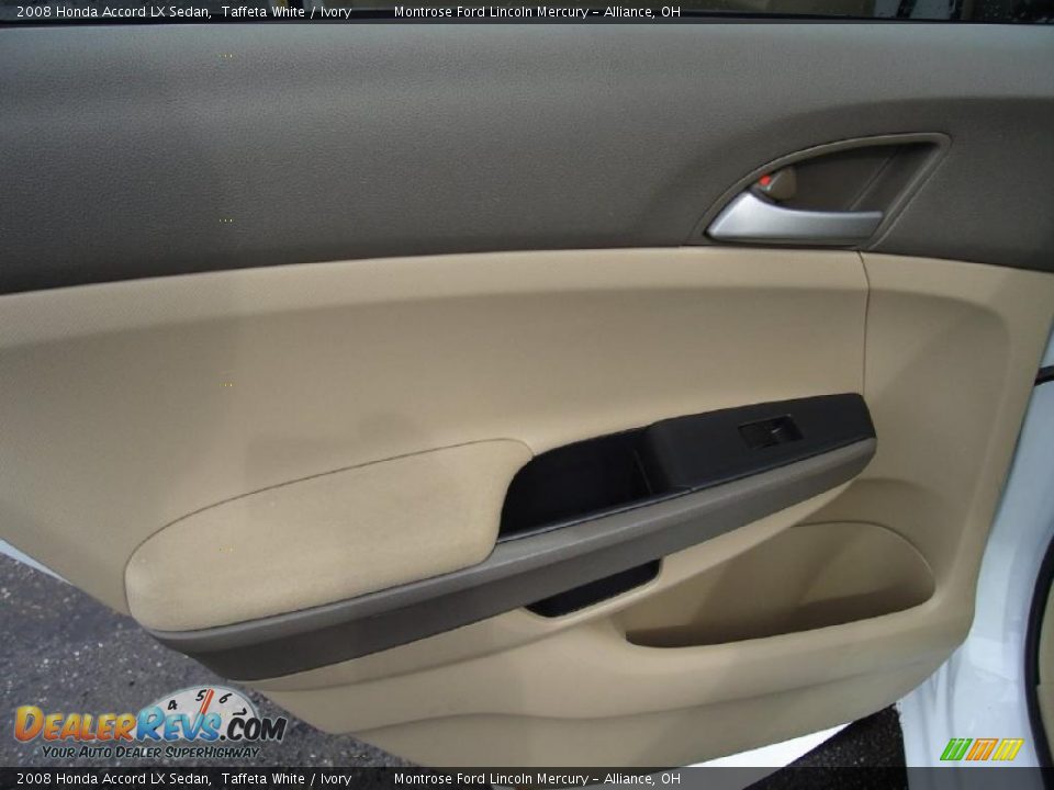 2008 Honda Accord LX Sedan Taffeta White / Ivory Photo #20