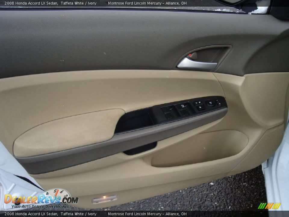 2008 Honda Accord LX Sedan Taffeta White / Ivory Photo #21