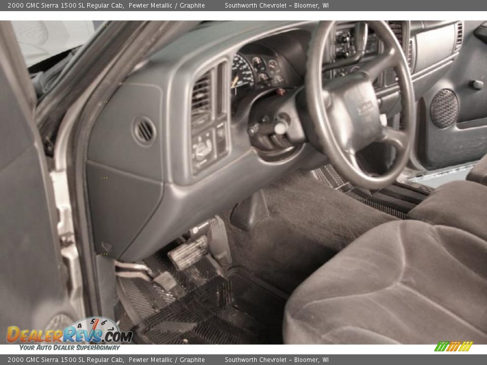 2000 GMC Sierra 1500 SL Regular Cab Pewter Metallic / Graphite Photo #5