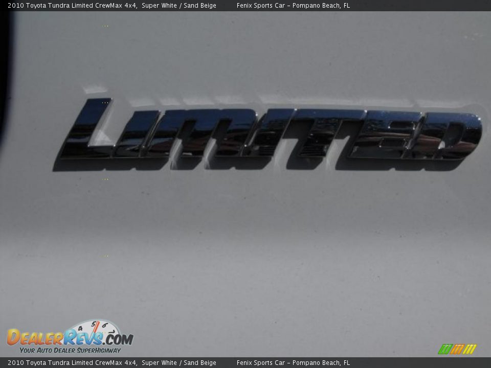 2010 Toyota Tundra Limited CrewMax 4x4 Super White / Sand Beige Photo #12