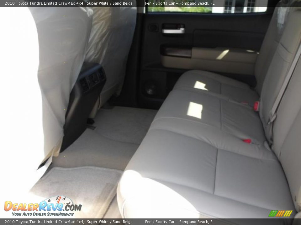 2010 Toyota Tundra Limited CrewMax 4x4 Super White / Sand Beige Photo #14