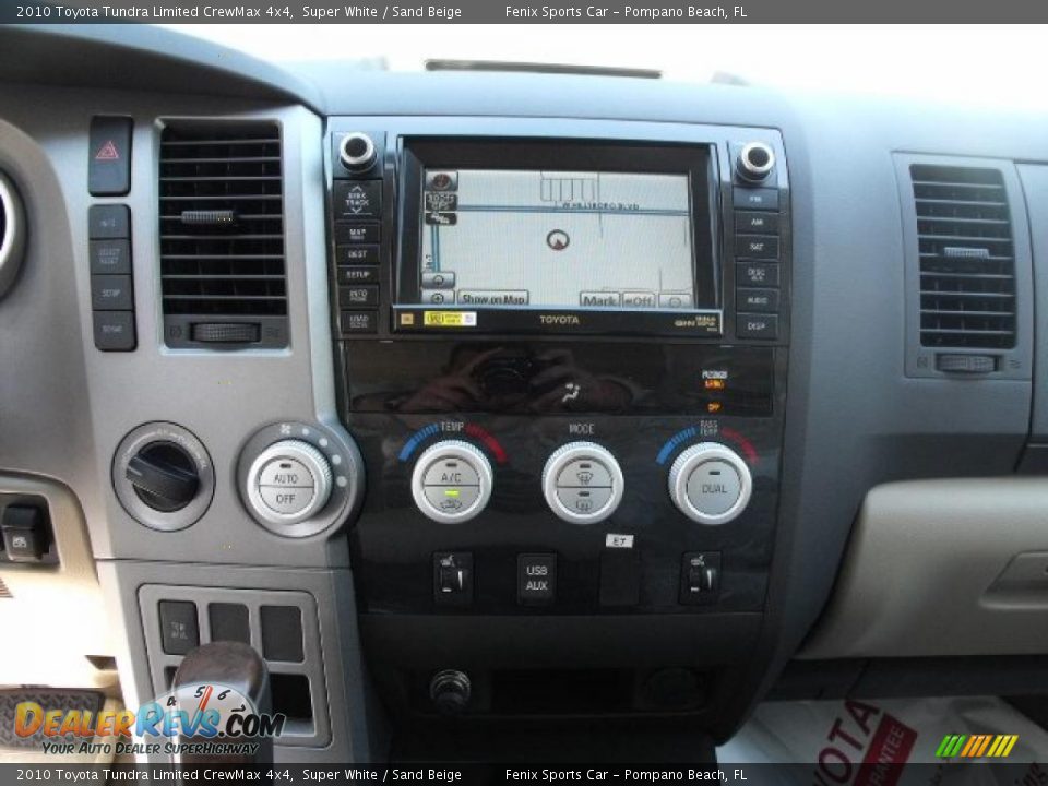 2010 Toyota Tundra Limited CrewMax 4x4 Super White / Sand Beige Photo #16