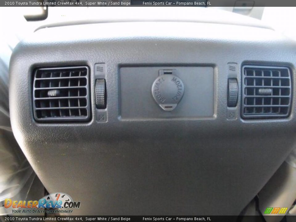 2010 Toyota Tundra Limited CrewMax 4x4 Super White / Sand Beige Photo #17