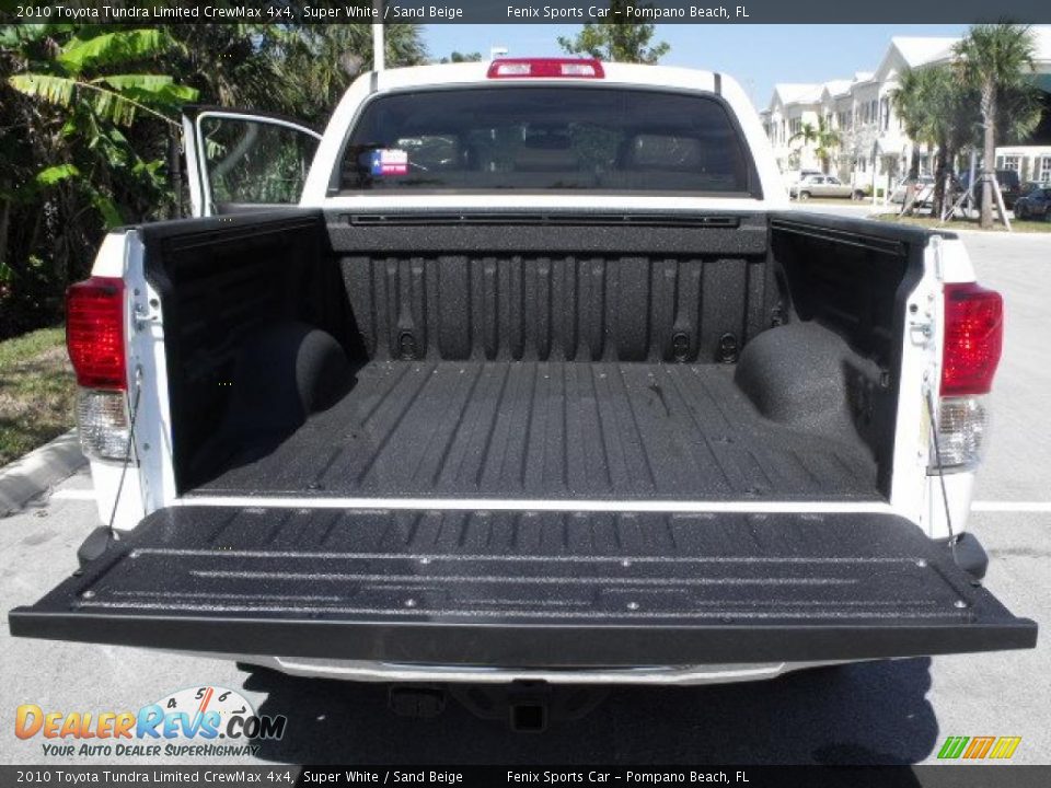 2010 Toyota Tundra Limited CrewMax 4x4 Super White / Sand Beige Photo #18