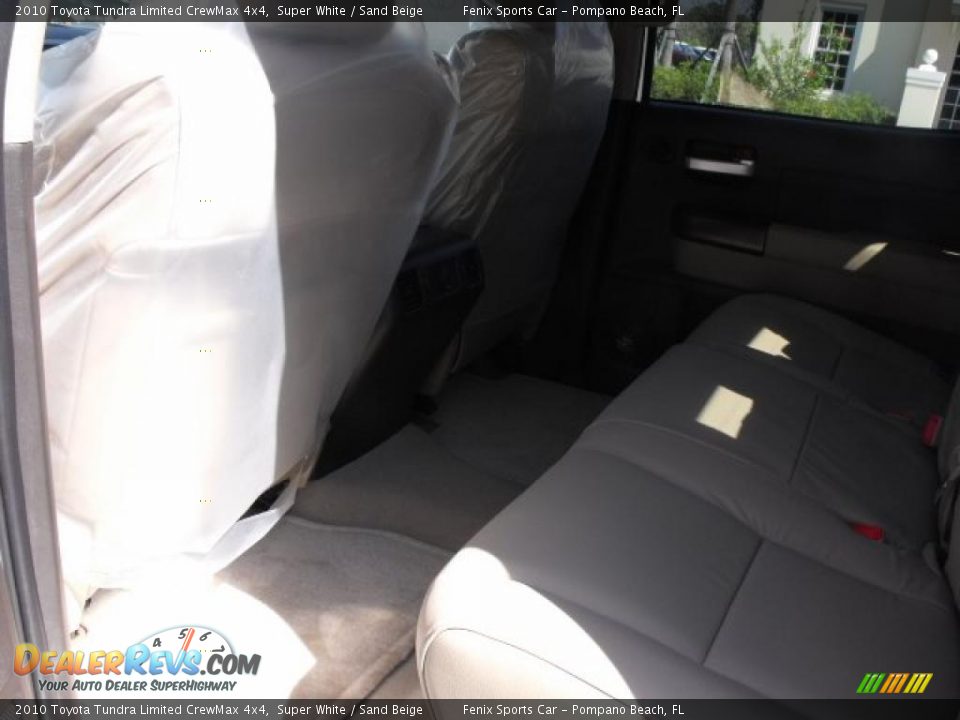 2010 Toyota Tundra Limited CrewMax 4x4 Super White / Sand Beige Photo #19