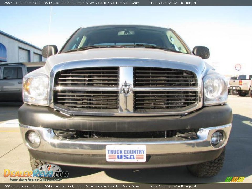 2007 Dodge Ram 2500 TRX4 Quad Cab 4x4 Bright Silver Metallic / Medium Slate Gray Photo #3