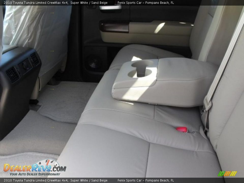 2010 Toyota Tundra Limited CrewMax 4x4 Super White / Sand Beige Photo #22