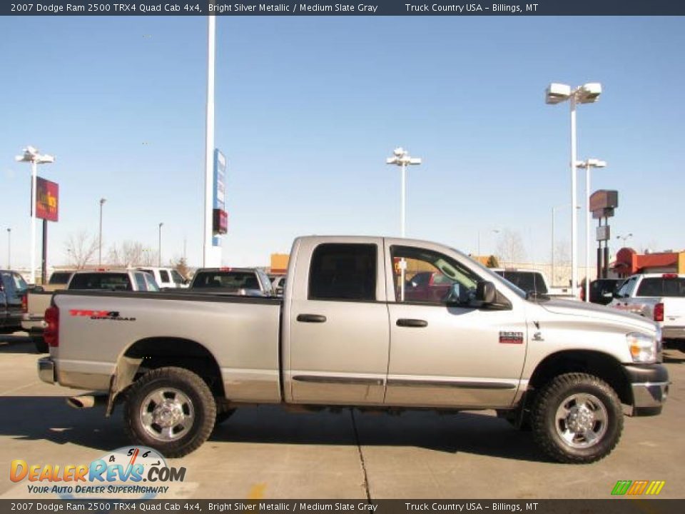 2007 Dodge Ram 2500 TRX4 Quad Cab 4x4 Bright Silver Metallic / Medium Slate Gray Photo #5