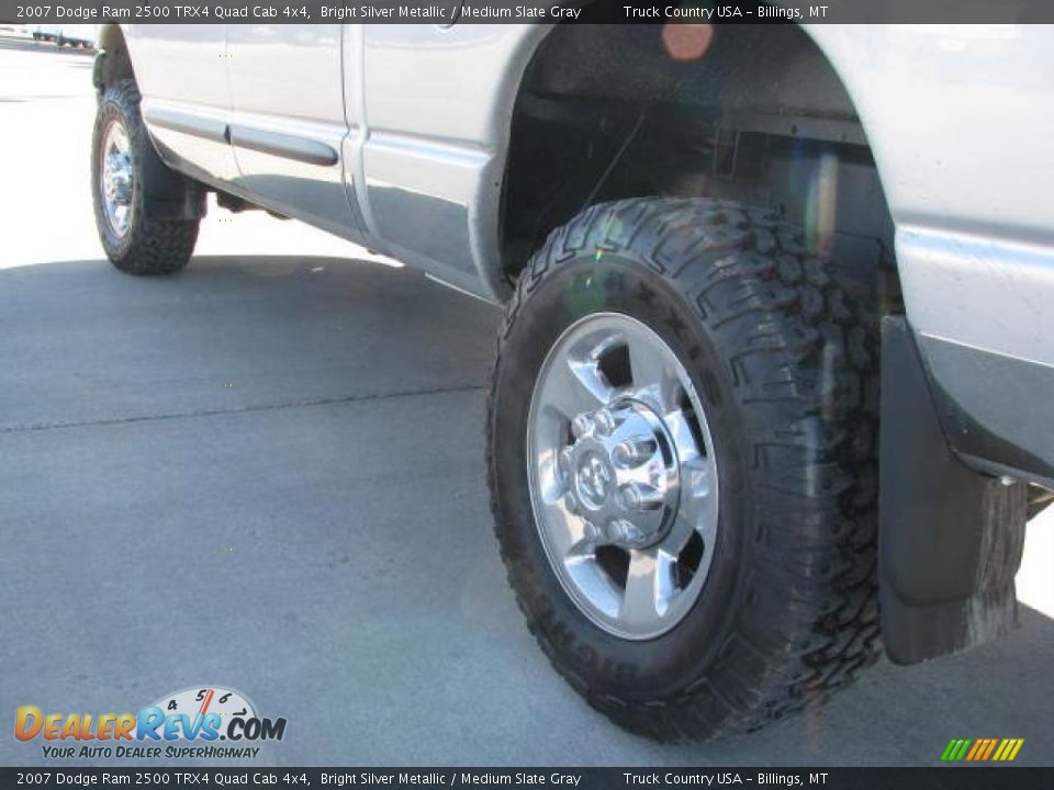 2007 Dodge Ram 2500 TRX4 Quad Cab 4x4 Bright Silver Metallic / Medium Slate Gray Photo #8