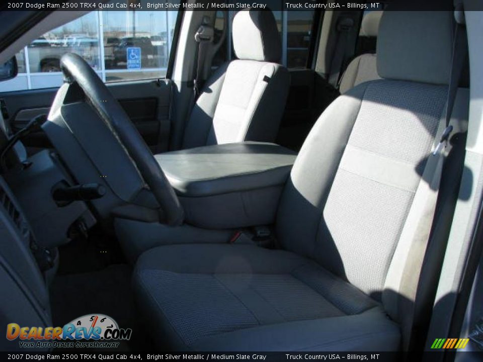 2007 Dodge Ram 2500 TRX4 Quad Cab 4x4 Bright Silver Metallic / Medium Slate Gray Photo #11