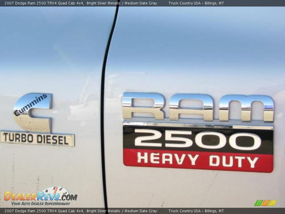 2007 Dodge Ram 2500 TRX4 Quad Cab 4x4 Bright Silver Metallic / Medium Slate Gray Photo #13