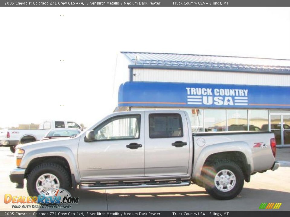 2005 Chevrolet Colorado Z71 Crew Cab 4x4 Silver Birch Metallic / Medium Dark Pewter Photo #1