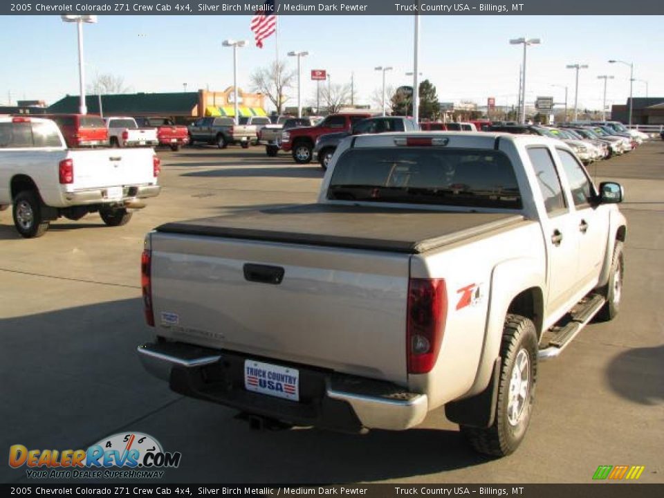 2005 Chevrolet Colorado Z71 Crew Cab 4x4 Silver Birch Metallic / Medium Dark Pewter Photo #5