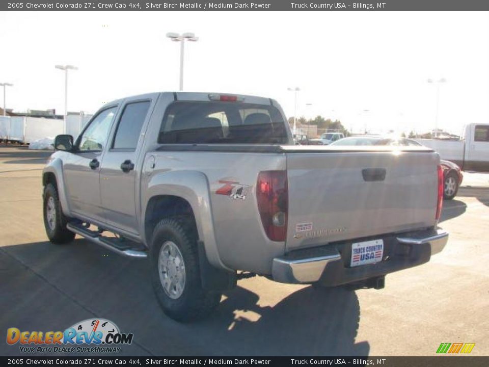 2005 Chevrolet Colorado Z71 Crew Cab 4x4 Silver Birch Metallic / Medium Dark Pewter Photo #6