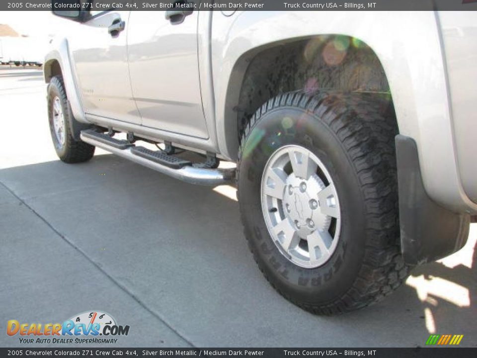 2005 Chevrolet Colorado Z71 Crew Cab 4x4 Silver Birch Metallic / Medium Dark Pewter Photo #7