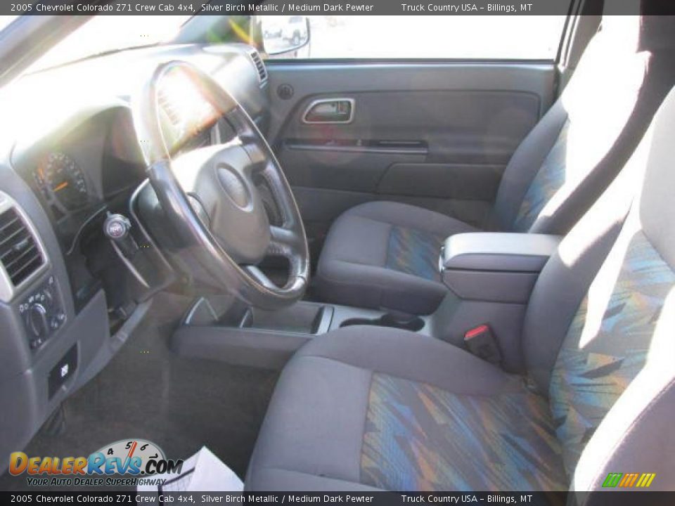 2005 Chevrolet Colorado Z71 Crew Cab 4x4 Silver Birch Metallic / Medium Dark Pewter Photo #9