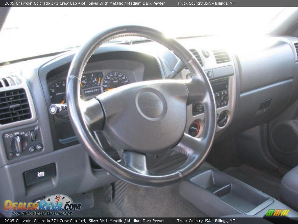 2005 Chevrolet Colorado Z71 Crew Cab 4x4 Silver Birch Metallic / Medium Dark Pewter Photo #10