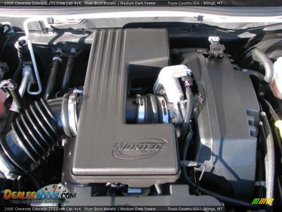 2005 Chevrolet Colorado Z71 Crew Cab 4x4 Silver Birch Metallic / Medium Dark Pewter Photo #11