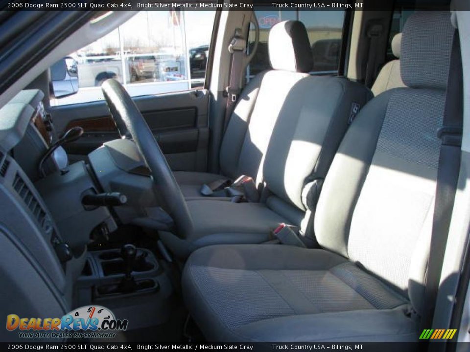 2006 Dodge Ram 2500 SLT Quad Cab 4x4 Bright Silver Metallic / Medium Slate Gray Photo #10