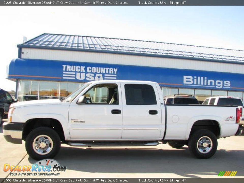 2005 Chevrolet Silverado 2500HD LT Crew Cab 4x4 Summit White / Dark Charcoal Photo #1