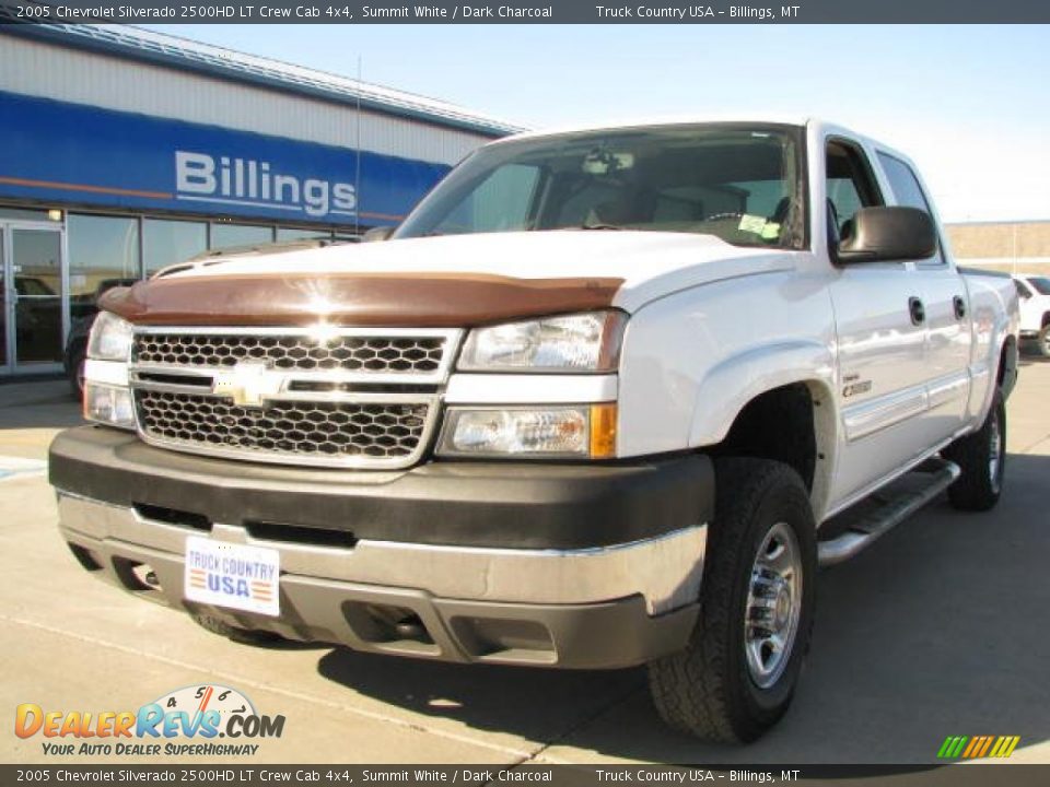 2005 Chevrolet Silverado 2500HD LT Crew Cab 4x4 Summit White / Dark Charcoal Photo #2