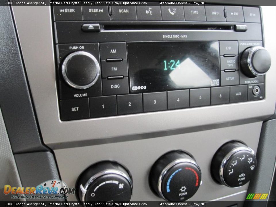 2008 Dodge Avenger SE Inferno Red Crystal Pearl / Dark Slate Gray/Light Slate Gray Photo #9