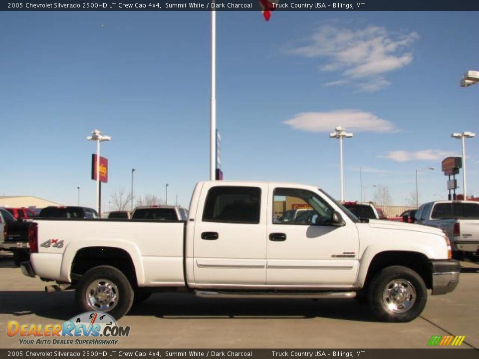 2005 Chevrolet Silverado 2500HD LT Crew Cab 4x4 Summit White / Dark Charcoal Photo #4