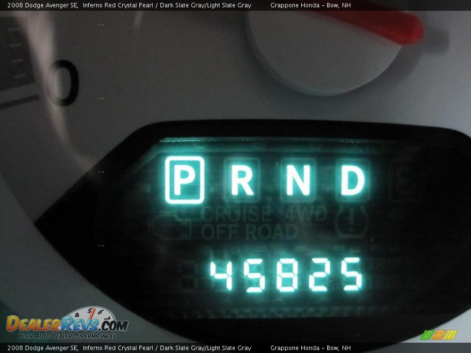 2008 Dodge Avenger SE Inferno Red Crystal Pearl / Dark Slate Gray/Light Slate Gray Photo #10