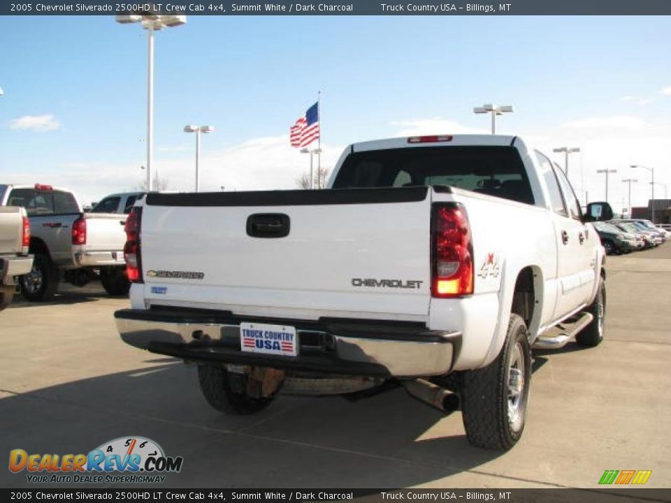 2005 Chevrolet Silverado 2500HD LT Crew Cab 4x4 Summit White / Dark Charcoal Photo #5