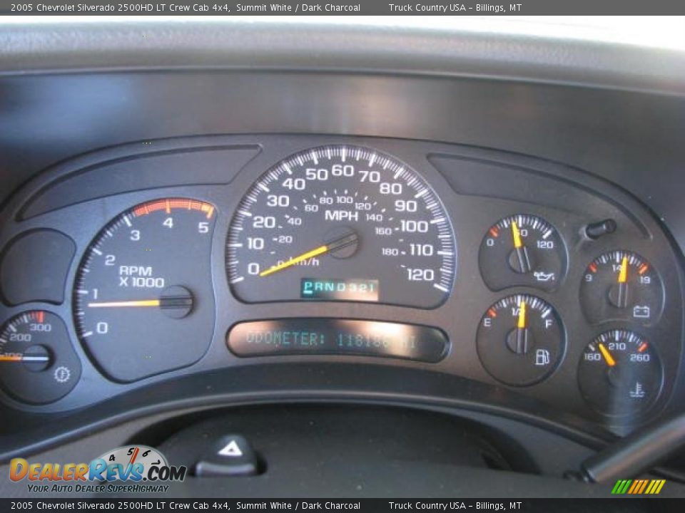 2005 Chevrolet Silverado 2500HD LT Crew Cab 4x4 Summit White / Dark Charcoal Photo #12